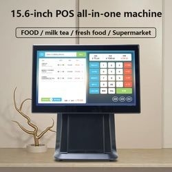 OEM 15.6 Inch All-in-One POS Terminal Capacitive Touch POS Machine with 8-Bit Customer Display for Cash Register Operations