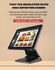 Single Screen Folding All-in-One 15.1 Inch LCD Touch POS Terminal WiFi 2+32g Cash Register Desktop POS Ordering
