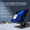 15.6 17 Inch POS System Touch Screen Cash Register Billing Software 80 Thermal Printer Hardware Barcode Scanner All in One POS Machine Point of Sale Terminal