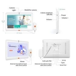 Wall-Mounted 13.3inch Android Tablet Nurse Call System for Medical Hospital Patient Care
