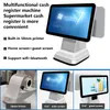 Hot Selling 15.6 Inch All in One POS Systemterminal Dual Touch Screen Win Dows Cash Register for Coffee & Retail Shop
